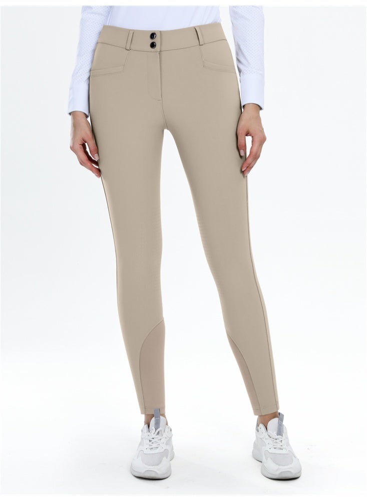 عام المرأة ركوب السراويل الركبة سيليكون المؤخرات الفروسية ركوب الخيل الجوارب مع جيب - Image 3