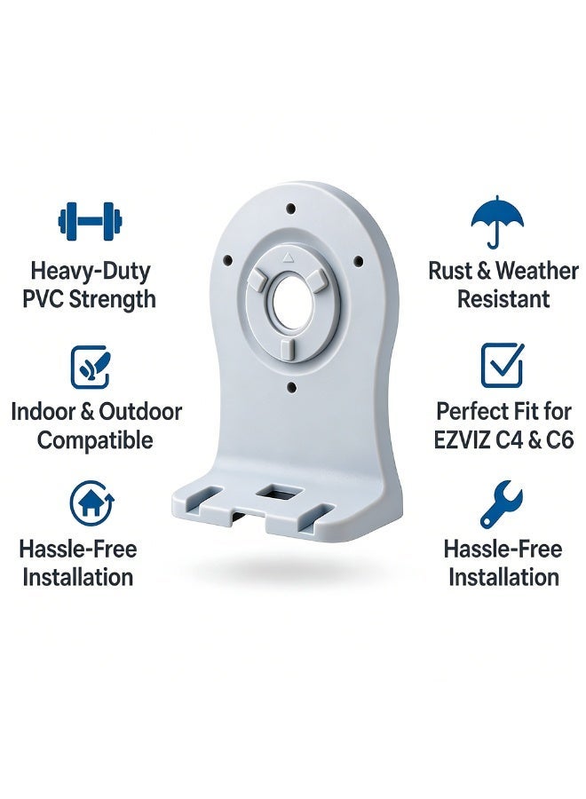 Closeli 4Pack Home Camera Mount Holder, Security Camera Installation Bracket, Compatible with EZVIZ C6 Series C4 Series IP Cameras, Wall Mount Ceiling Mount Corner Mount Stand, ABS Camera Bracket, Easy to Install with Cable Management - Image 3