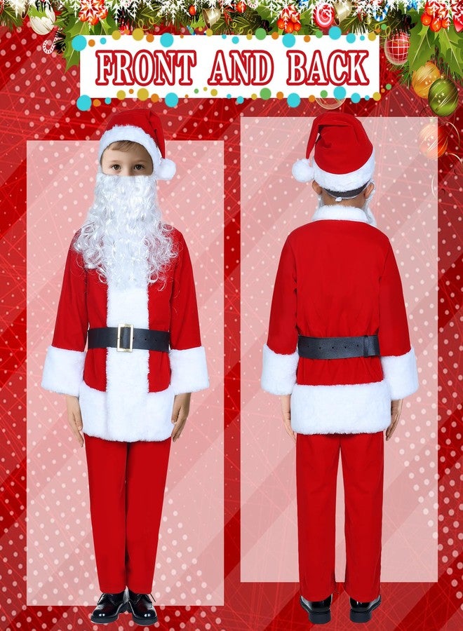 PrettyQueen Boys Santa Claus Costume, Children's Santa Costume, Kids Xmas Santa Suit Christmas Outfit for Halloween Cosplay - Image 2