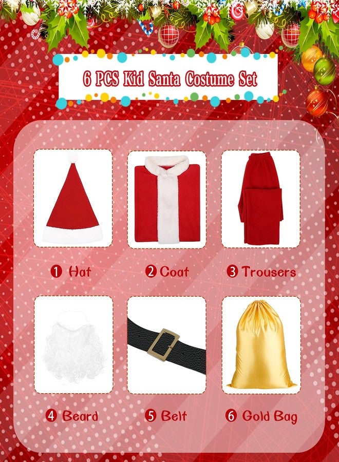 PrettyQueen Boys Santa Claus Costume, Children's Santa Costume, Kids Xmas Santa Suit Christmas Outfit for Halloween Cosplay - Image 3