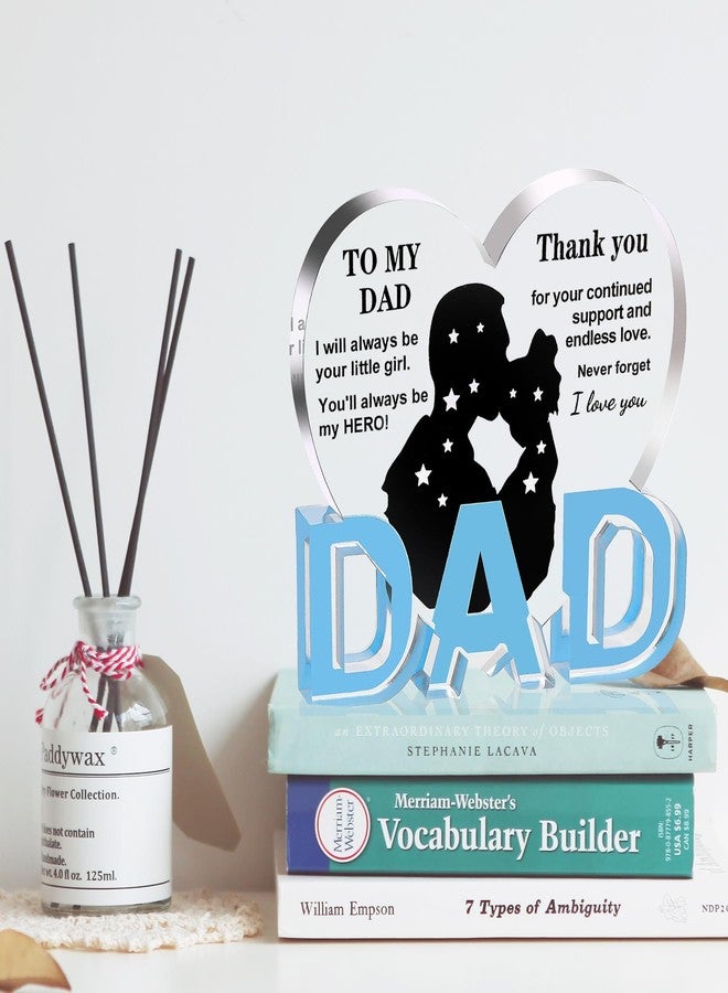 ilifemate , from Daughter - Acrylic Heart Plaque Gifts for Dad 3.9 × 3.7 × 0.4inch, Dad Gifts for Fathers Day, Personalized , Dad Gifts for Birthday - Image 2
