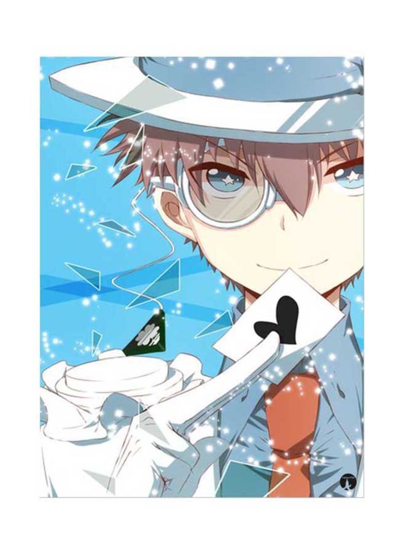 RKN Metal Plate Of The Anime Detective Conan Poster Multicolour