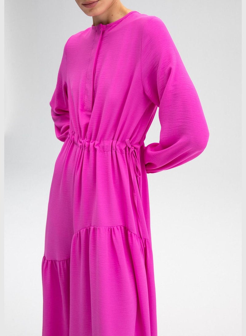 Touche فستان بوبلين متعدد الطبقات - Image 3