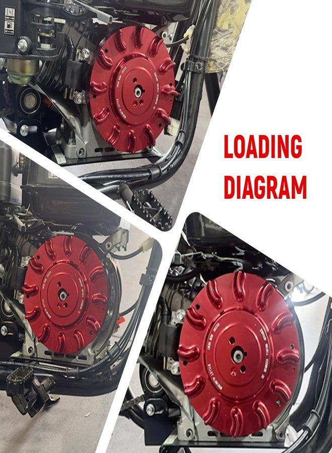 GUCIDDAK Speedway Billet Flywheel For Predator 196cc, 212cc NonHemi Cast,For Honda GX160 GX200,Advance timing of approximately 32 Degrees Red - Image 5