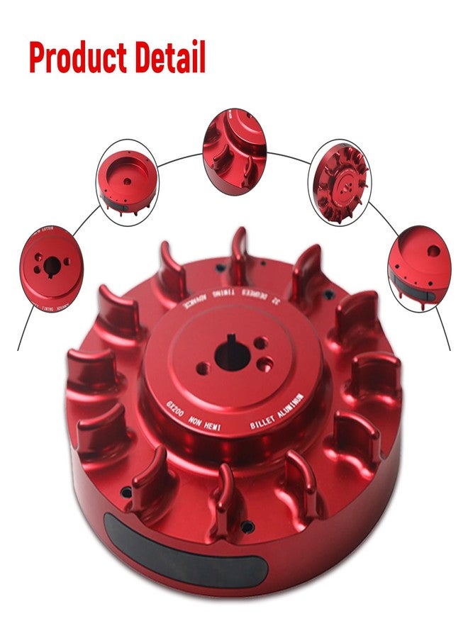 GUCIDDAK Speedway Billet Flywheel For Predator 196cc, 212cc NonHemi Cast,For Honda GX160 GX200,Advance timing of approximately 32 Degrees Red - Image 2