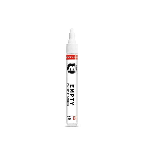 MOLOTOW ONE4ALL Empty Marker, 4mm, Compatible with Most Paints and Inks (211.000), Clear - Image 1