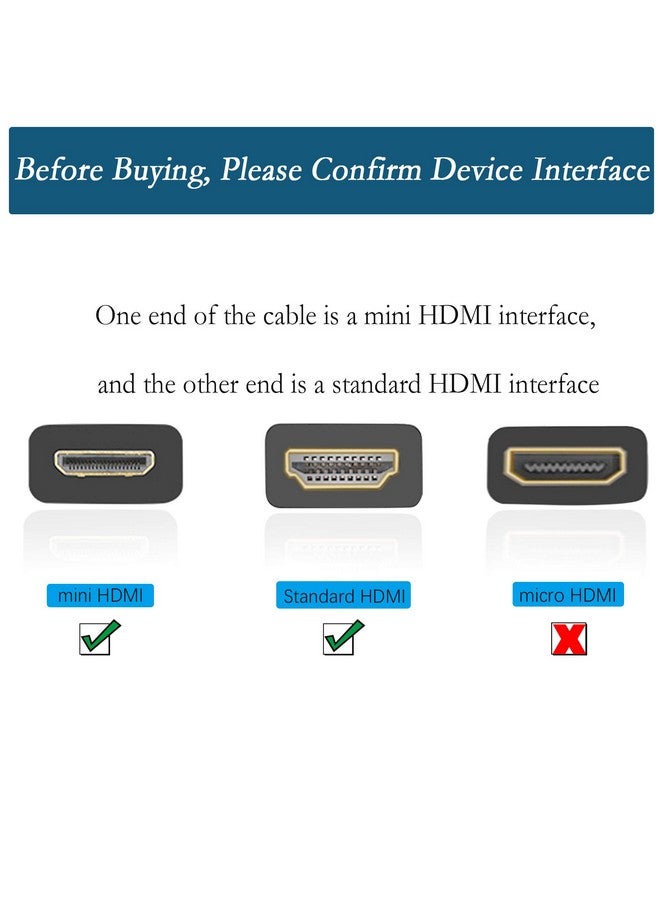 PNGKNYOCN 15Cm Mini Hdmi To Hdmi Short Cable 90 Degree Downward Angle High Speed Mini Hdmi Male To Hdmi 2.0 Male Adapter Support 4K@60Hz Youcheng For Raspberry Pi Tablet Camera Etc (Down)  - Image 3