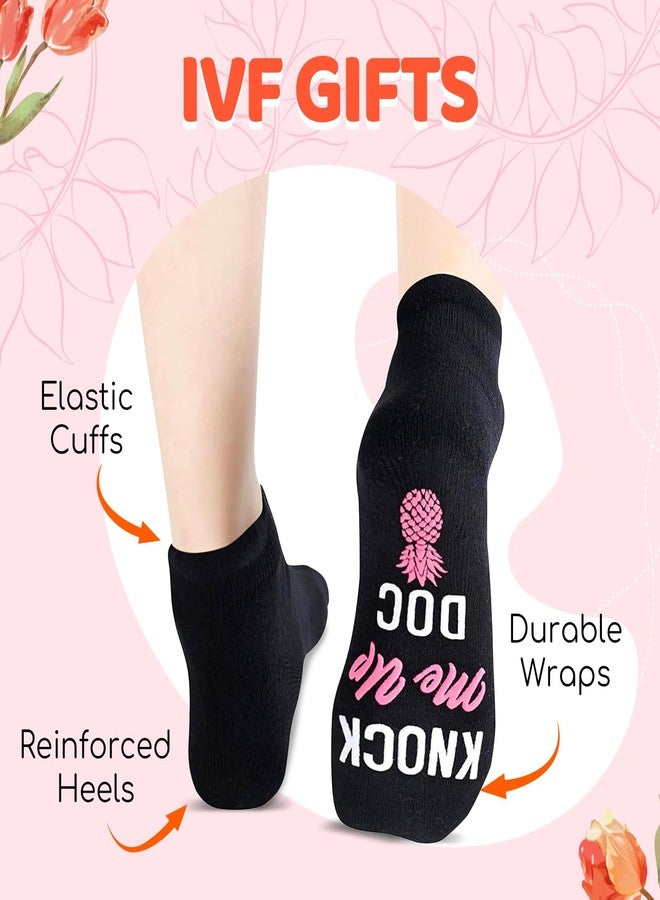 Zmart IVF Gifts Fertility - Infertility Embryo Transfer Gifts for Women, IVF Lucky Pineapple Socks Egg Retrieval Socks - Image 2