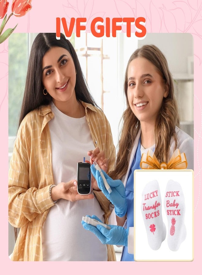 Zmart IVF Gifts Fertility - Infertility Embryo Transfer Gifts for Women, IVF Lucky Pineapple Socks Egg Retrieval Socks - Image 5