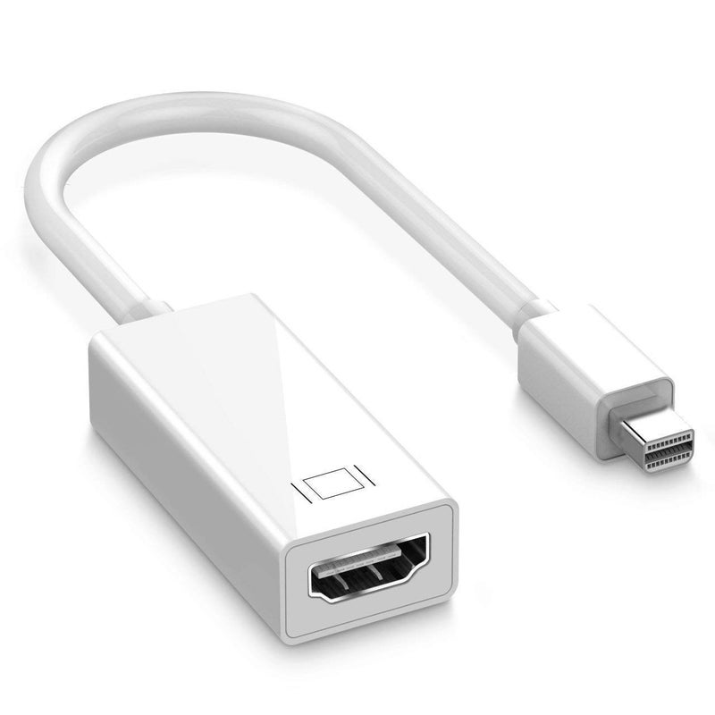 Plan4Buy Mini Displayport To HDMI Adapter (Thunderbolt Compatible) - Gold-Plated Cord for MacBook Pro, Air, Mac Mini, Microsoft Surface Pro 3/4 - Image 1