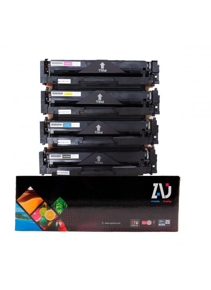 ZAJ - toner cartridge 203a Laserjet Pro MFP M281fdw / MFP M280nw / MFP M281fdn / MFP M281cdw set black cyan yellow magenta - Image 1