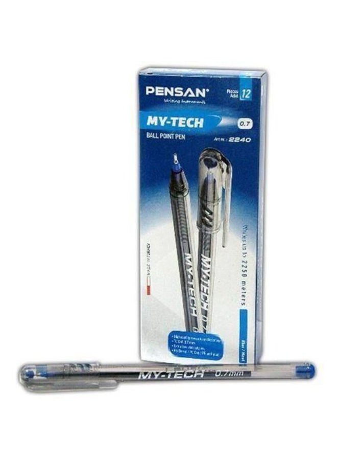 بينسان مجموعة أقلام ماي-تيك من بينسان، 12 قلمًا، أزرق