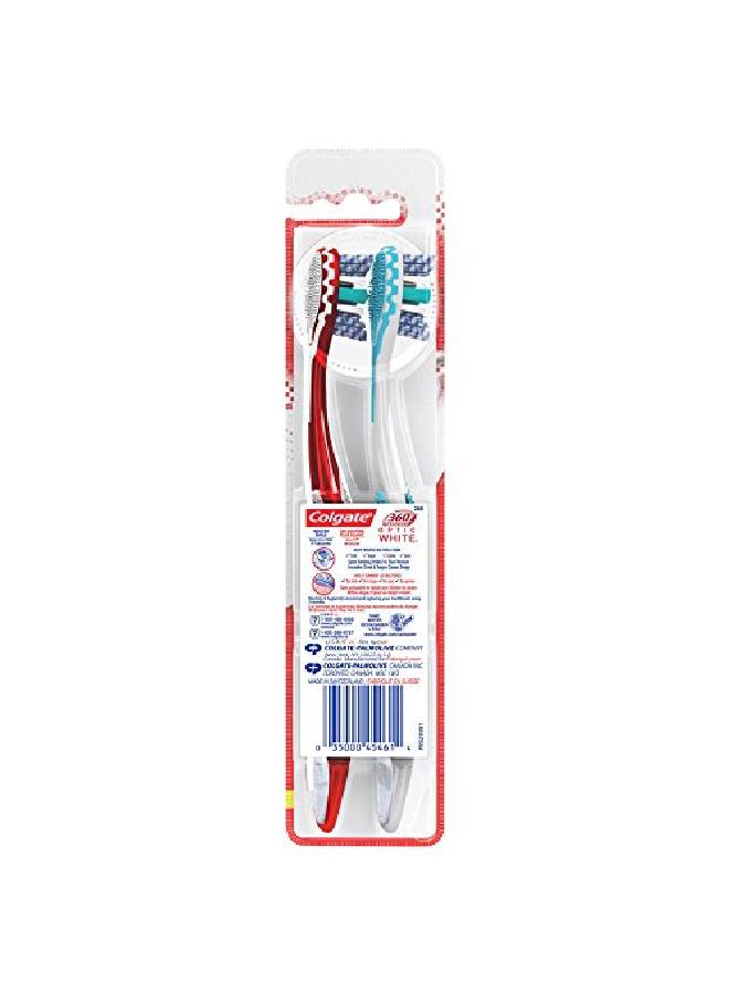 Colgate 360 Advanced Optic White Toothbrush Soft 2 Count - Image 3