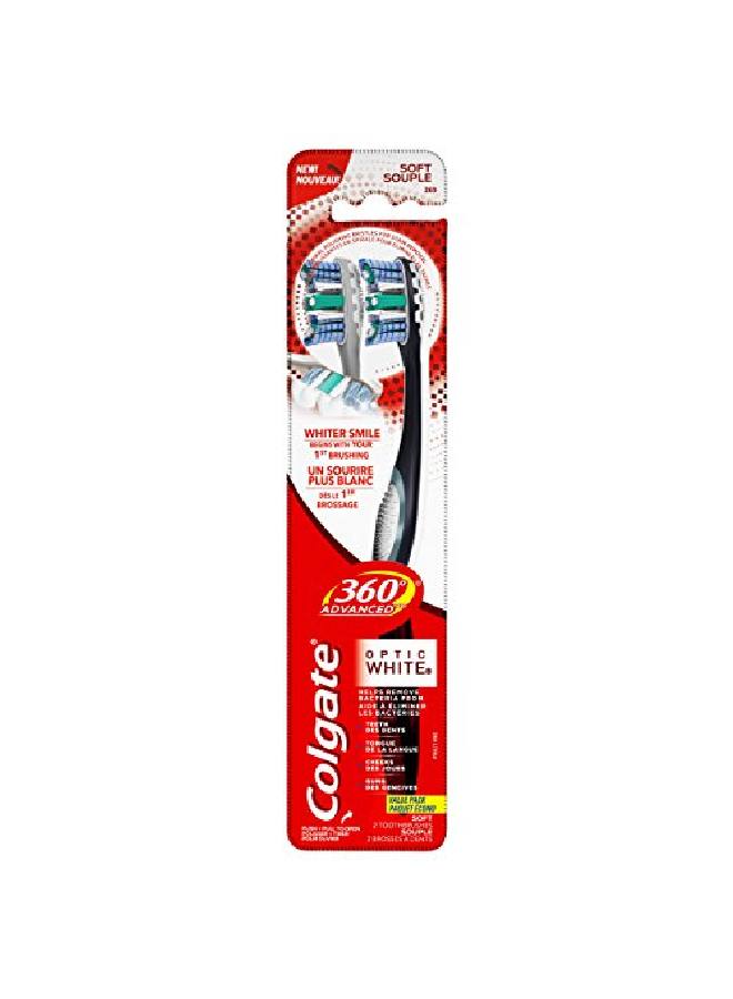 Colgate 360 Advanced Optic White Toothbrush Soft 2 Count - Image 5