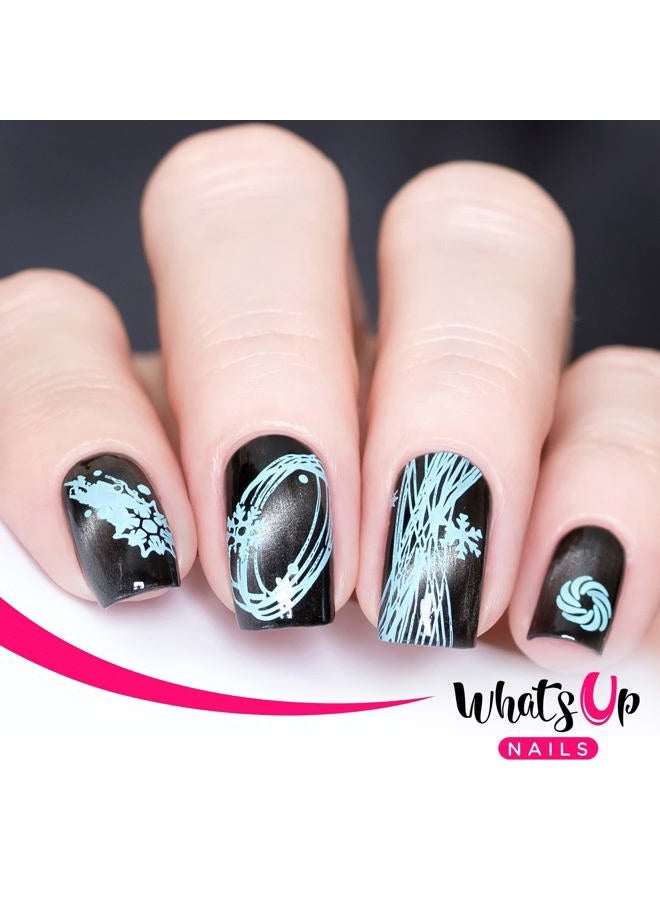 Whats Up Nails Christmas New Year Winter Nail Stamping Plates (A022, B065) for Nail Art Design - Image 3