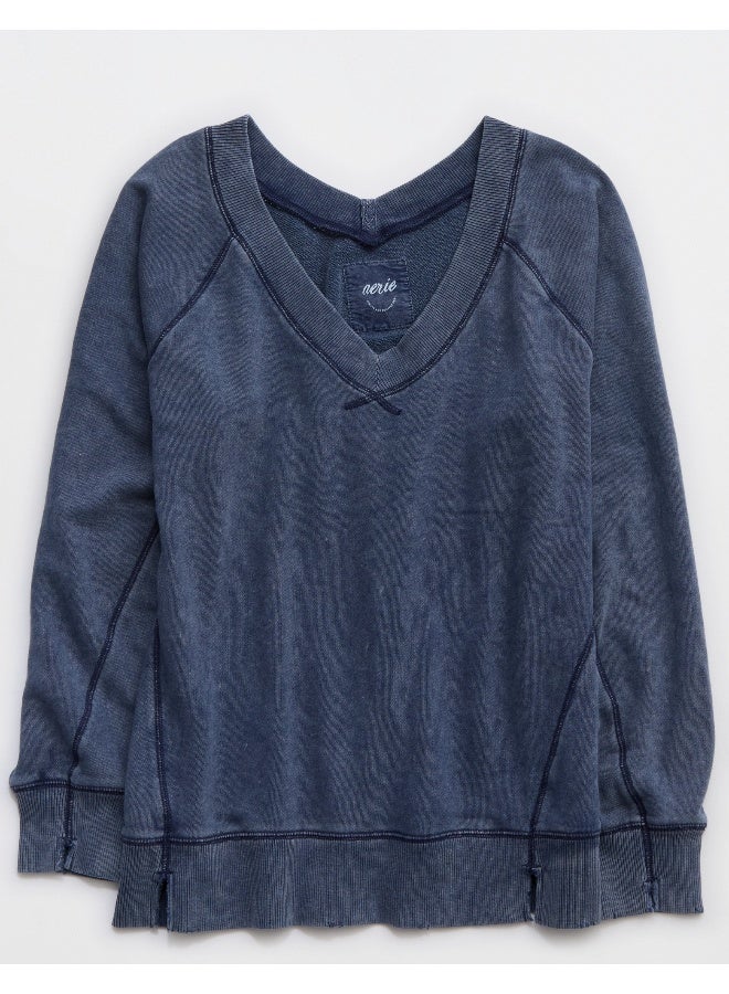 Aerie Downtime V-Neck Sweatshirt - Image 3