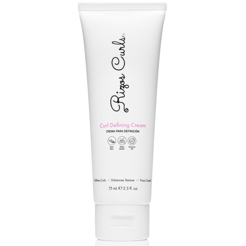 Rizos Curls Travel Curl Defining Cream, Enhance Waves, Curls & Coils, Soft Hold for Weightless Volume, Moisturizing for Frizz-Free Shine with Aloe Vera, Coconut Oil & Shea Butter, 2.5 oz - Image 1