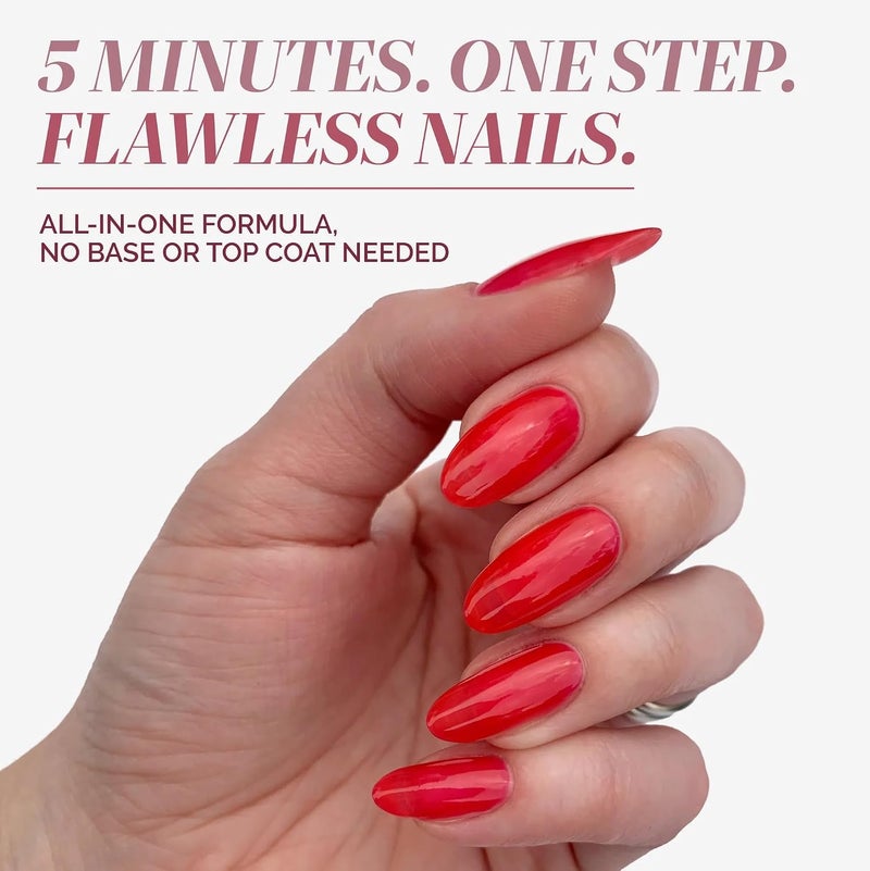 Seasonal & permanent compatible Londontown kur Perfecting Nail Veil 1pc/12ml - #8 Poppy Red General need oriented design - Image 2