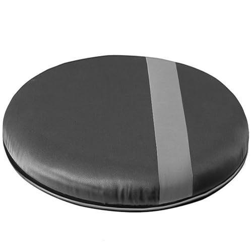 HealthSmart 360 Degree Swivel Seat Cushion, Chair Assist for Elderly, Swivel Seat Cushion for Car, Twisting Disc, Gray Stripe, 12.5 Inches in Diameter - Image 1