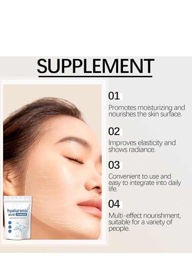 Generic Hyaluronic Acid Powder (3.52oz) Anti-Aging Serum, Instant Hydration for Dry u0026 Sensitive Skin(1pc) - Image 4