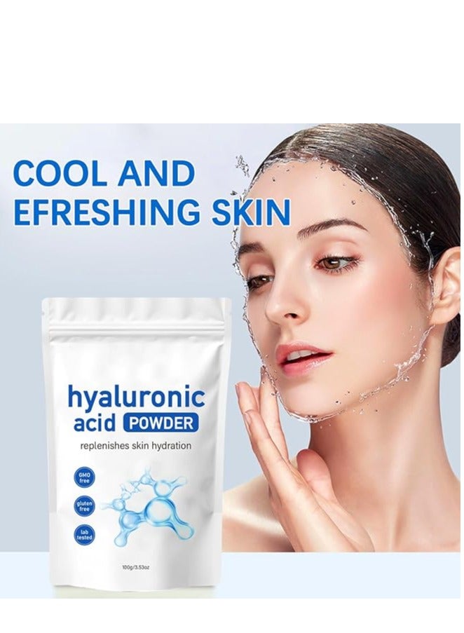 Generic Hyaluronic Acid Powder (3.52oz) Anti-Aging Serum, Instant Hydration for Dry u0026 Sensitive Skin(1pc) - Image 2