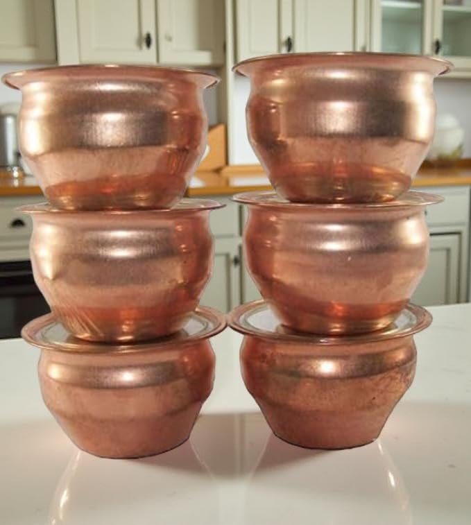 A & S VENTURES A&S Ventures Gangajal Gangajal Gangajal for Pooja Mandir Gangajal in Copper Ganga jal for Puja & Auspicious Works Natural Ganga Water for Puja Set of 6 Pcs Ganga jal - Image 1
