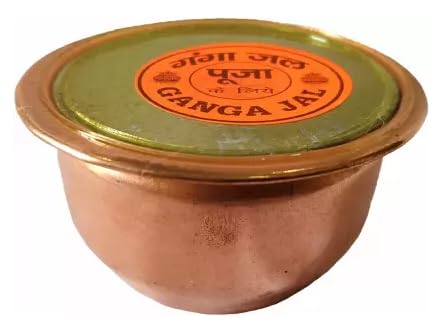 A & S VENTURES A&S Ventures Gangajal Gangajal Gangajal for Pooja Mandir Gangajal in Copper Ganga jal for Puja & Auspicious Works Natural Ganga Water for Puja Set of 6 Pcs Ganga jal - Image 4