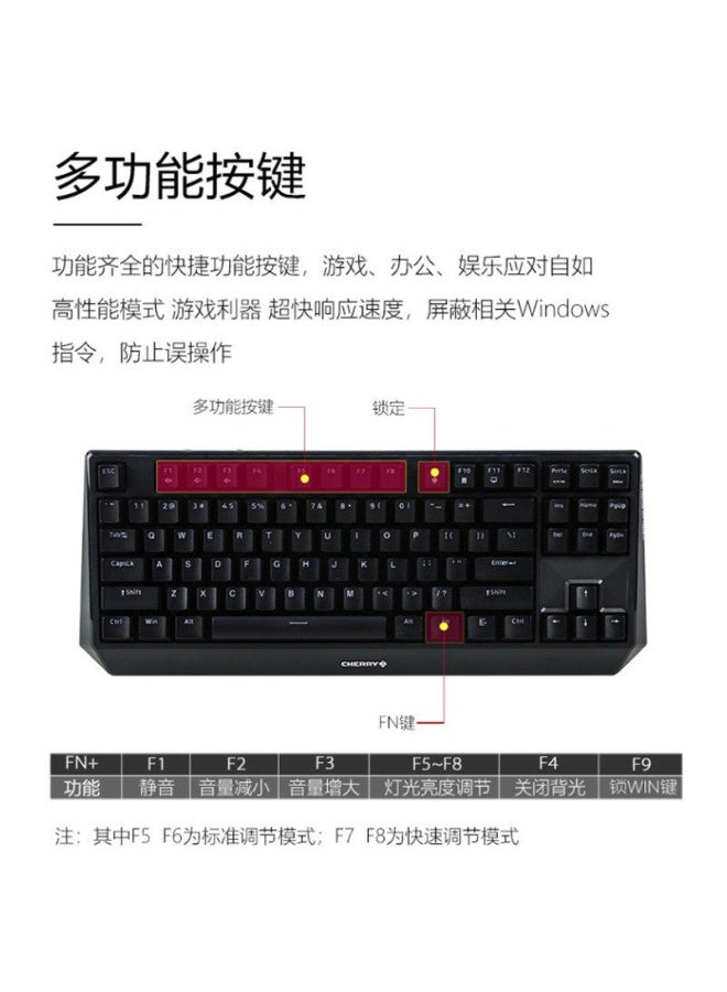 Cherry لوحة مفاتيح ميكانيكية شيري CHERRY MX 1.0 لوحة مفاتيح للألعاب لوحة مفاتيح مكتبية سلكية - Image 4