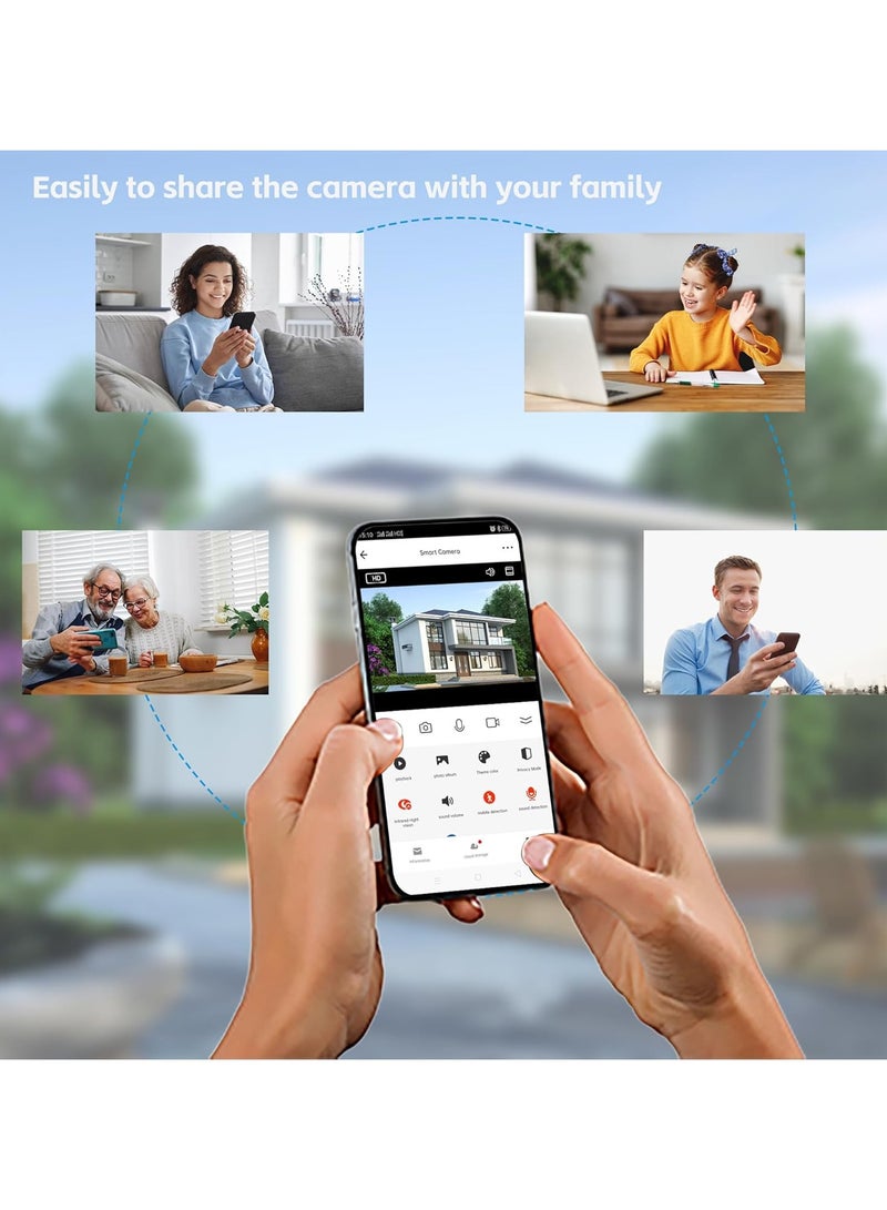 الرائد كاميرا أمنية لاسلكية تعمل بالطاقة الشمسية 4G مع مراقبة بانورامية بزاوية 360 درجة (تشمل بطاقة SIM 4G) - Image 4