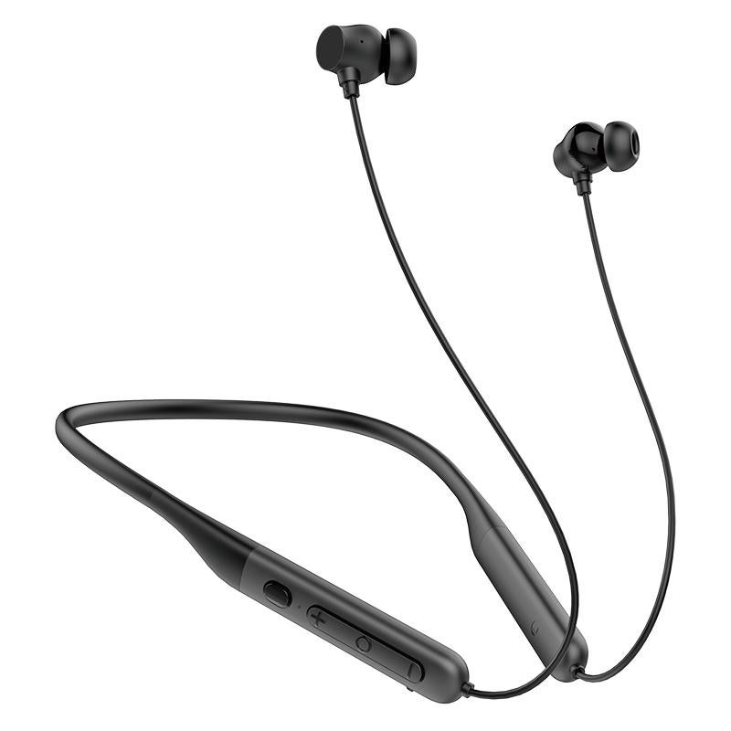 Langsdom BS21 Long Battery Life Magnetic Switch Neckband Bluetooth Headphones(Black)
