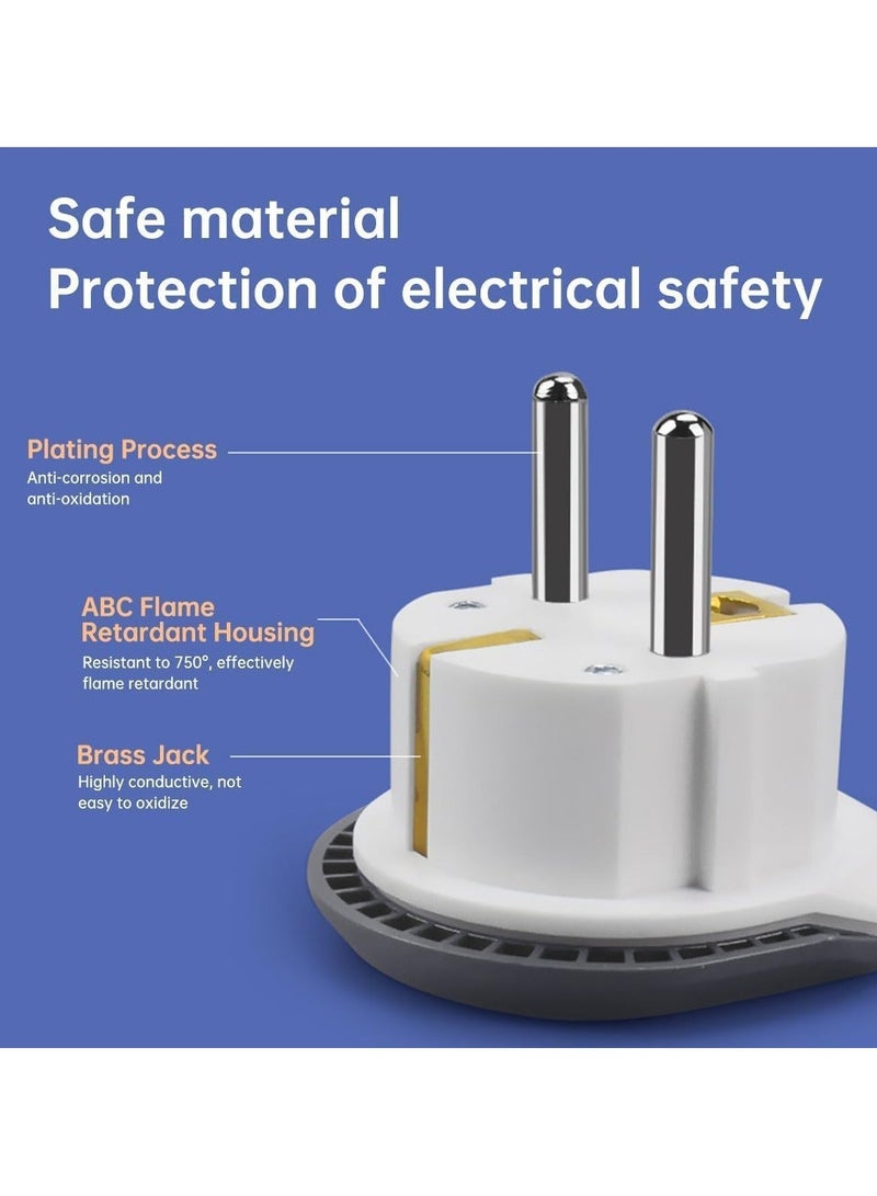 INFLUX Universal Travel Adapter, 4-Pack International Plug Adapter–Essential Multi-Plug Extension Plug Socket for Travel, Plug Converter, UAE, USA, EU, UK, AU, CN to KSA/EU/Germany Socket - Image 4