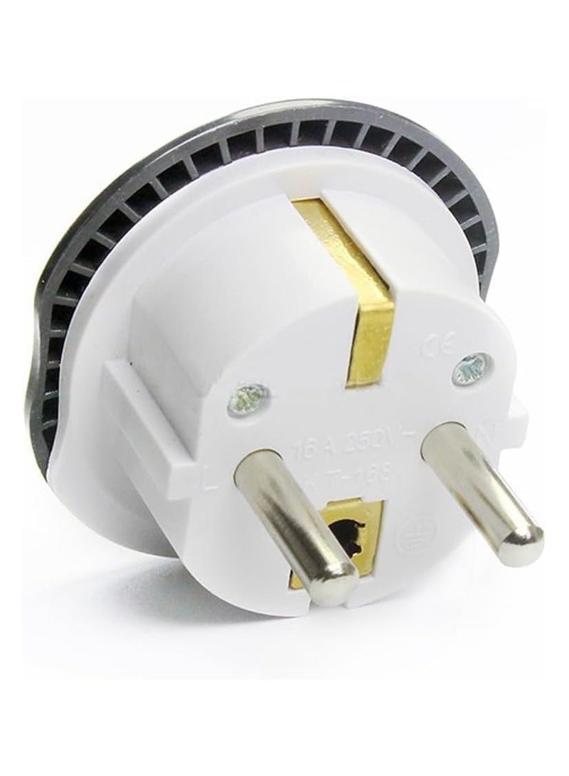 INFLUX Universal Travel Adapter, 4-Pack International Plug Adapter–Essential Multi-Plug Extension Plug Socket for Travel, Plug Converter, UAE, USA, EU, UK, AU, CN to KSA/EU/Germany Socket - Image 3