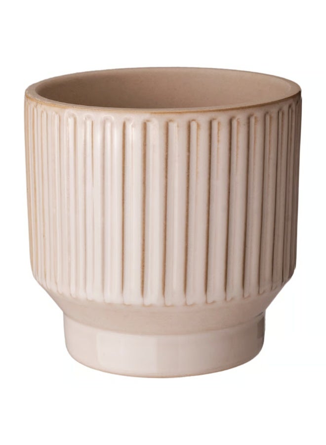 Beige Plant Pot – Indoor & Outdoor Decorative Flower Pot, Durable and Stylish, 9 cm Diameter - Image 1
