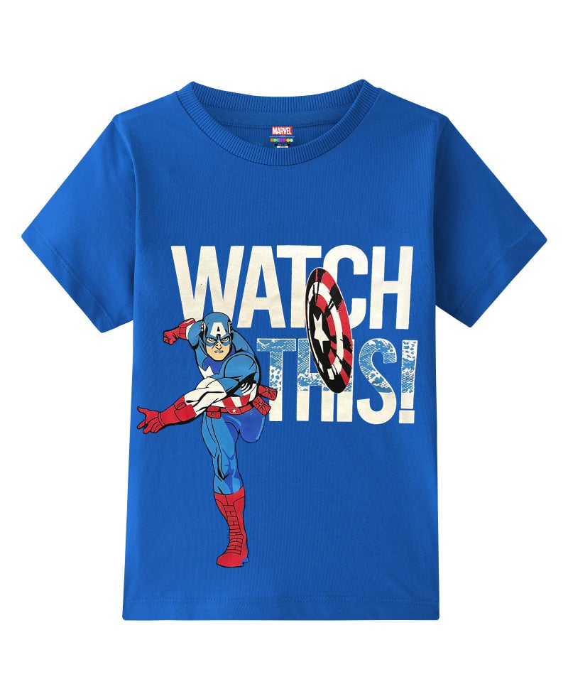 Kuchipoo © Marvel Boys Regular Fit Half Sleeves Cotton T-Shirts (MKUC-TSHRT-418, 13-14 Years, Multi-Colored) - Image 4