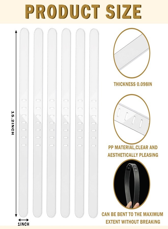 Junkin 8 Pcs Replacement Strips for Bed Sheet Holder, Clear Bedsheet Replacement Straps Compatible with Most Bed Lock Sheet Holders - Image 2