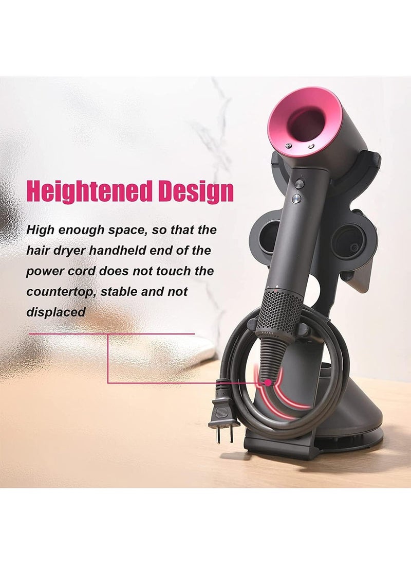 YOUWE7 YOUWE7 Hair Dryer Stand Compatible for Dyson Supersonic Hair Dryer, Accessory Organizer for Dyson Blow Dryer, Attachments Counter Storage Rack, Organizer for Dyson Hair Dryer, Diffuser, Nozzle holder  - Image 3