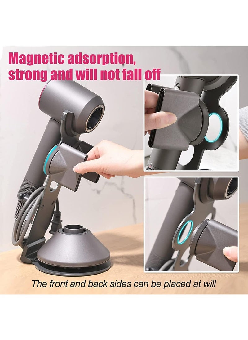 YOUWE7 YOUWE7 Hair Dryer Stand Compatible for Dyson Supersonic Hair Dryer, Accessory Organizer for Dyson Blow Dryer, Attachments Counter Storage Rack, Organizer for Dyson Hair Dryer, Diffuser, Nozzle holder  - Image 5