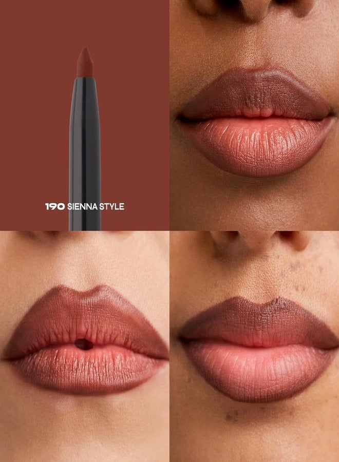 Milani Understatement Lipliner - 190 Sienna Style  – Long-Lasting, Creamy & Smudge-Proof Lip Pencil for Precise Definition - Image 2