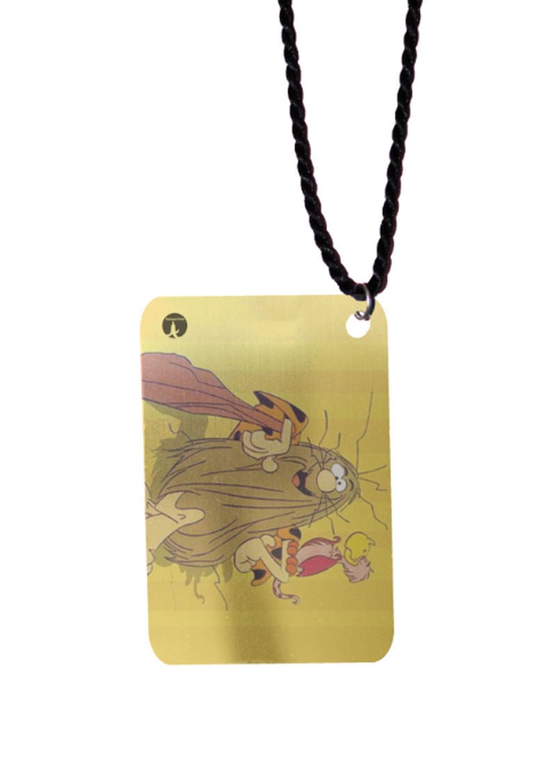 RKN Captain Caveman Printed Car Mirror Pendant - Image 1