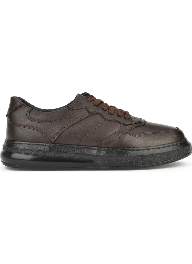 Ziya , Men's Leather Sneakers 143423Z71 Brown