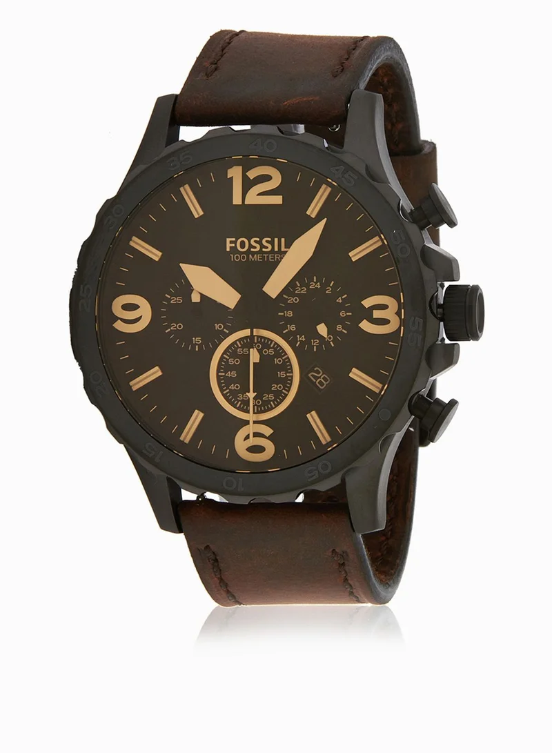 FOSSIL Nate Brown Leather Watch