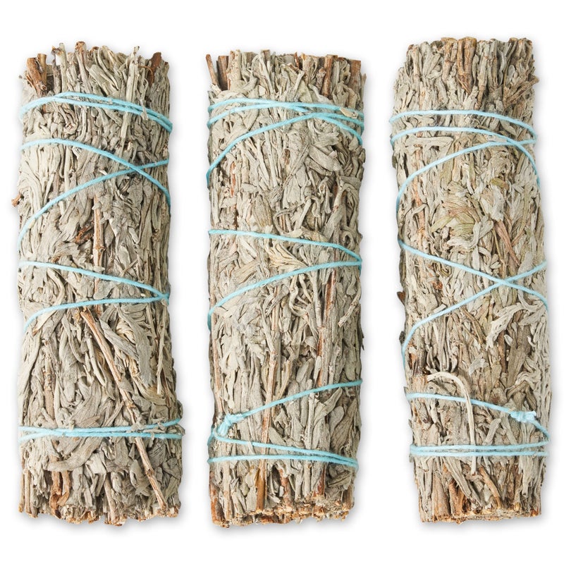 JL Local Blue Sage Smudge Sticks 4 Inch  Blue Sage Smudging Wands  Wholesale Sage Bulk Sage Kit  Salvia Blanca para Limpiar  Sustainably Sourced California Blue Sage