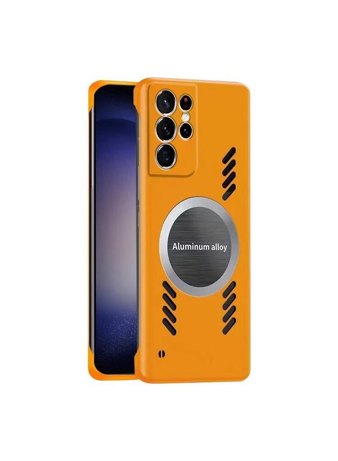 erorex Case For Samsung Galaxy S23 Ultra 5G All-inclusive Lens Frameless Graphene Cooling Phone Case - Image 1