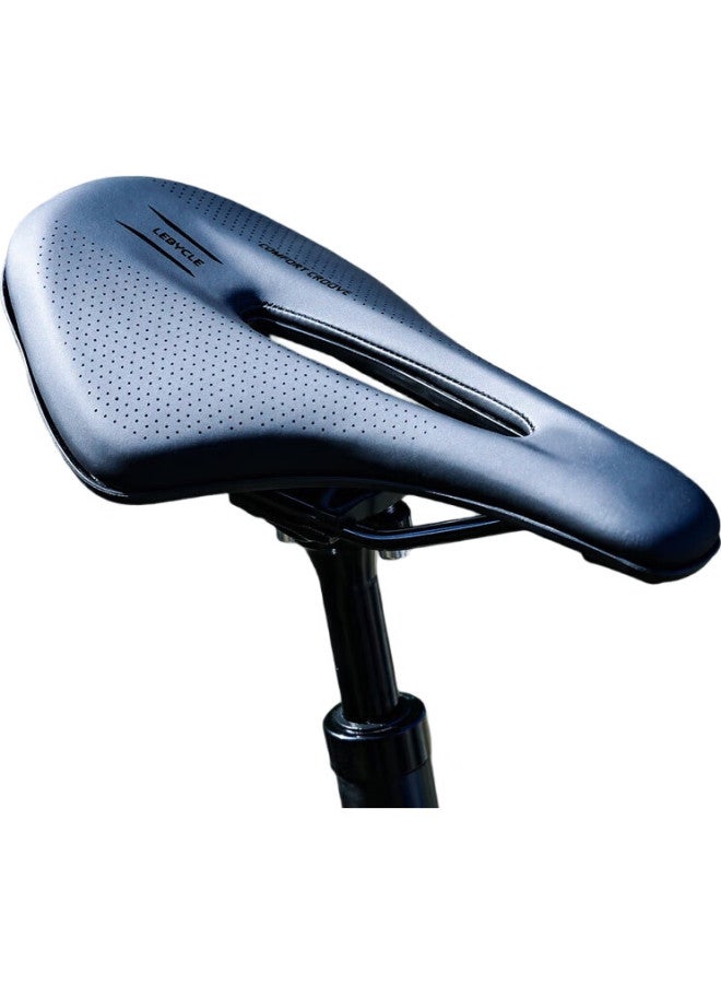 LeBycle Road Bike Saddle, Mountain Bike Seat, Cycling Seat Cover, Bicycle Short Nose Saddle, Bike Seat Accessories - Image 1