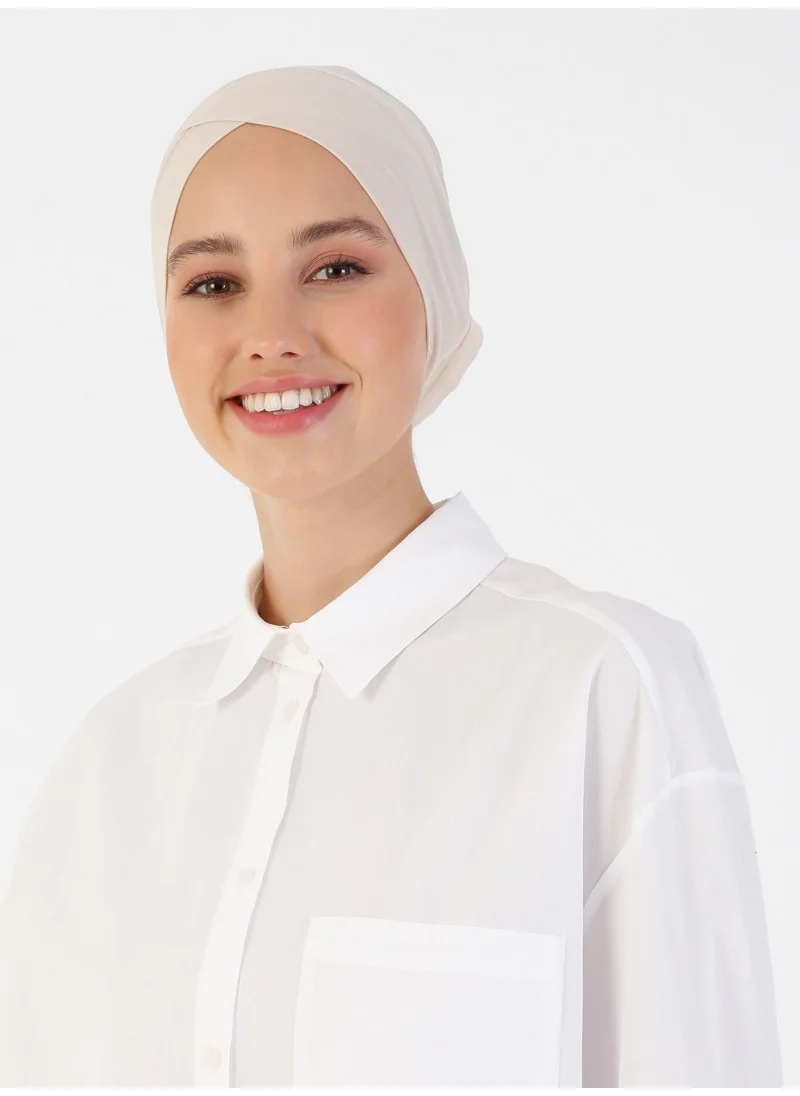 إيكاردين Breathable Fabric Practical Cross Pipe Bonnet - Beige -