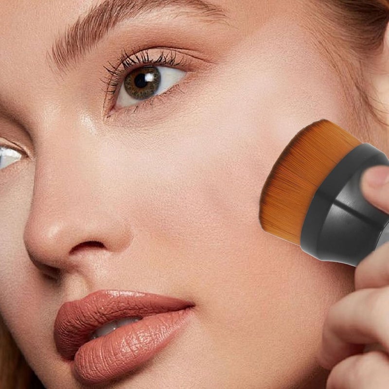 Heart-shaped Foundation Brush Small Size Soft Synthetic Makeup Brush for Women for Loose Powder and Liquid Foundation Application for Travel and Daily Use - Image 4
