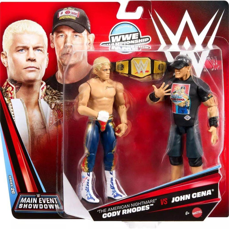 WWE Main Event Showdown The American Nightmare Cody Rhodes vs John Cena 2-Pack (17 cm) - Image 4