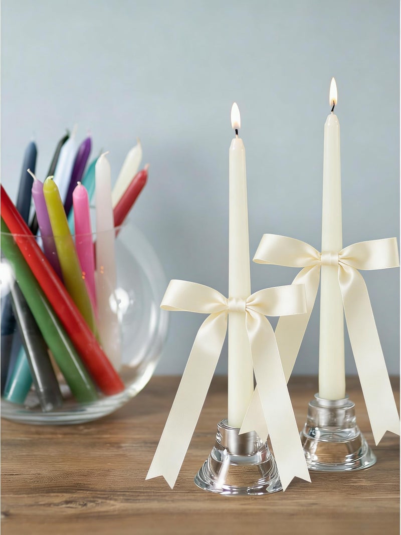 Meseey 30 Pcs Ivory Satin Bows 6 X 10 Inch Premade Bows with Twist Tie for Wedding Florist Decor, Cake Pops,Christmas Tree & Gift Wrapping(Ivory) - Image 4