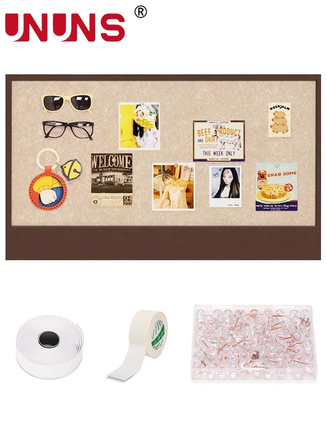 UNUNS Bulletin Board,Large Decorative Felt Bulletin Board Cork Boards Alternative Pin Board Notice Boards for Home Office School,80*120CM  - Image 1