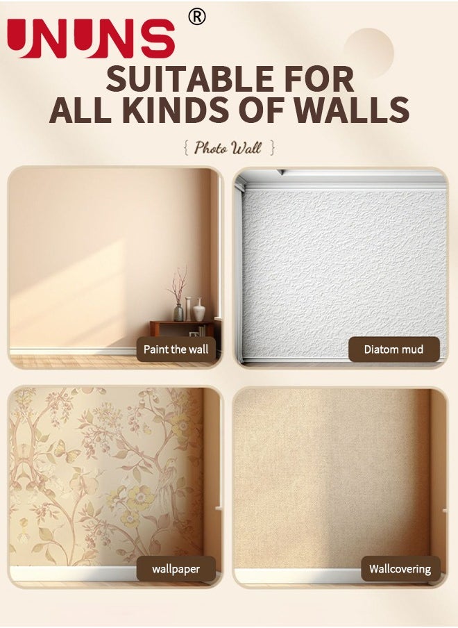 UNUNS Bulletin Board,Large Decorative Felt Bulletin Board Cork Boards Alternative Pin Board Notice Boards for Home Office School,80*120CM  - Image 5